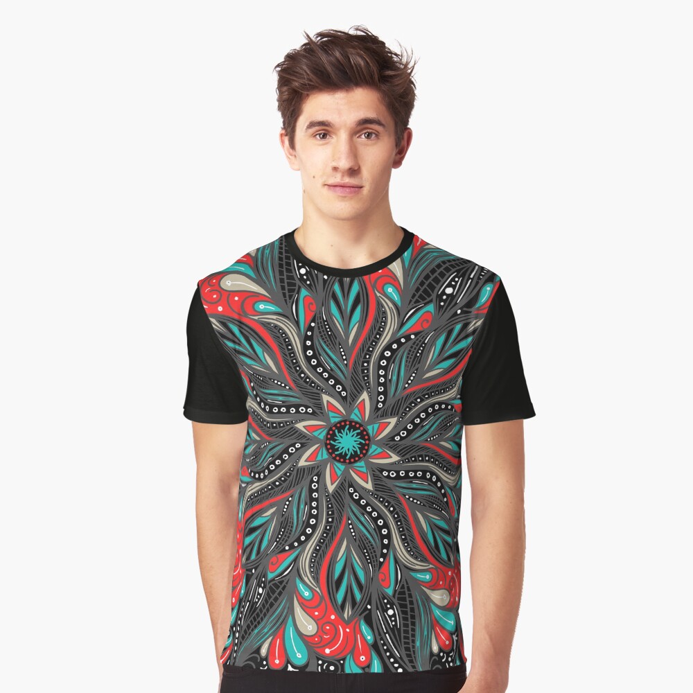 Mandala Flowers Camiseta gráfica