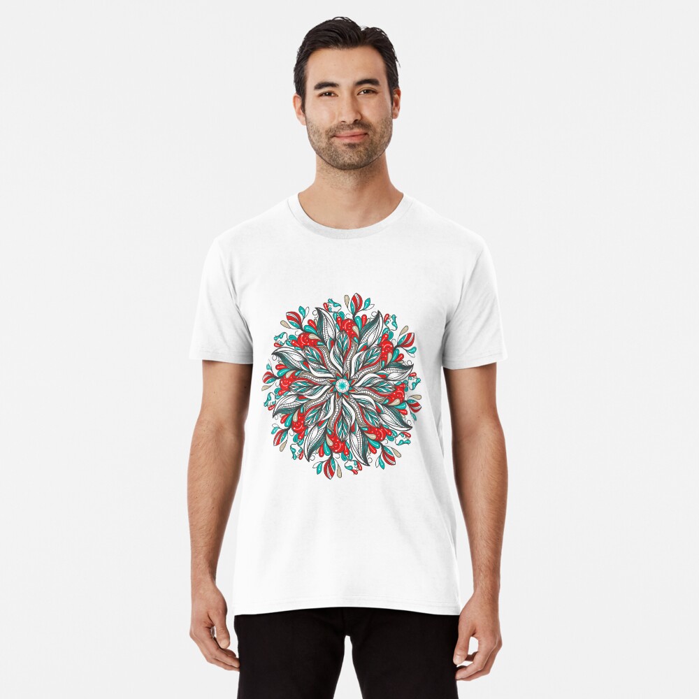 Mandala Flowers Camiseta premium