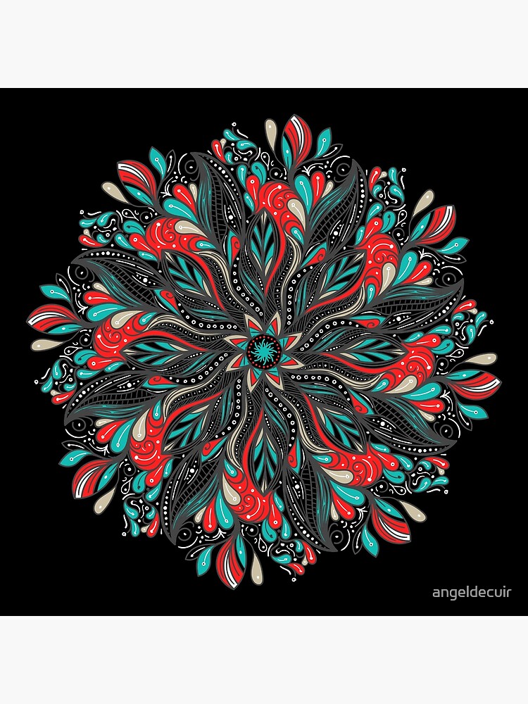 Mandala Flowers de angeldecuir