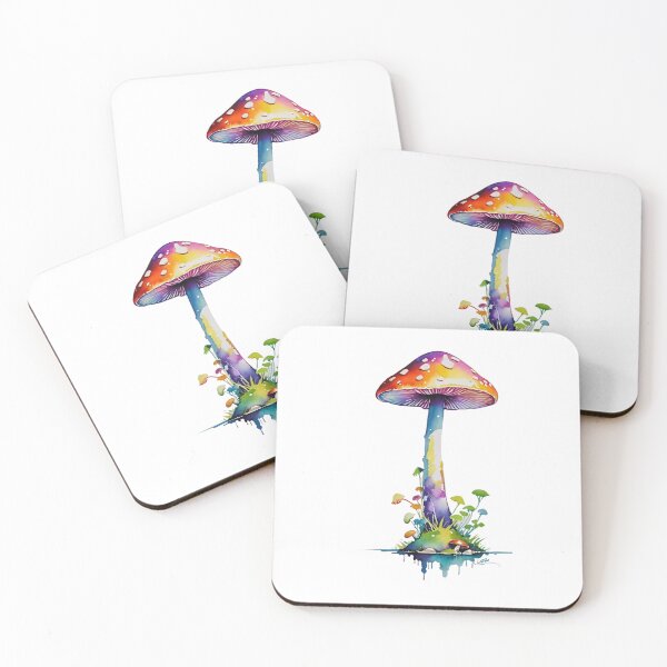 Item preview, Magical Psychedelic Colourful mushroom design designed and sold by LHDdesign.