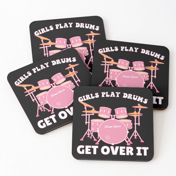 Item preview, Girls play drums get over it designed and sold by T&C Finesse.
