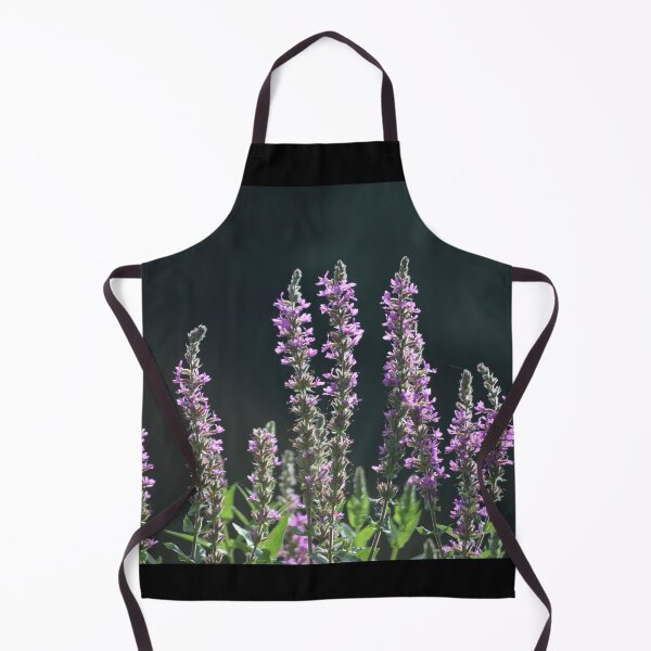 Item preview,  Lilac wild flowers on black background designed and sold by CatherineMoore4.