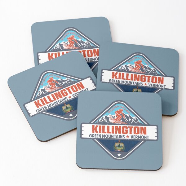 Item preview, Killington Vermont Ski Snowboard Sticker T-Shirt 01 designed and sold by OuterShellUK.