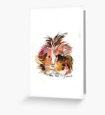guinea pig Grußkarte