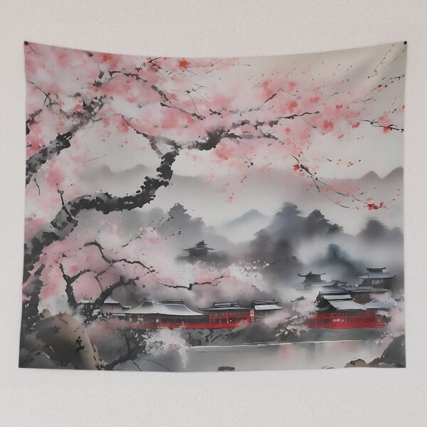 Item preview, Japanese Sumi e Landscape designed and sold by Tamas Das.
