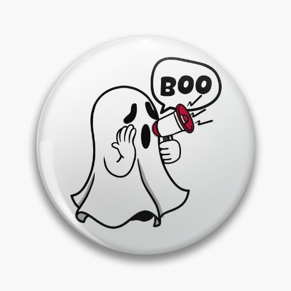 Item preview, Funny Disapproved Ghost with Megaphone Happy Halloween Boo Boosheet Spooky Ghost designed and sold by BBBLClo.