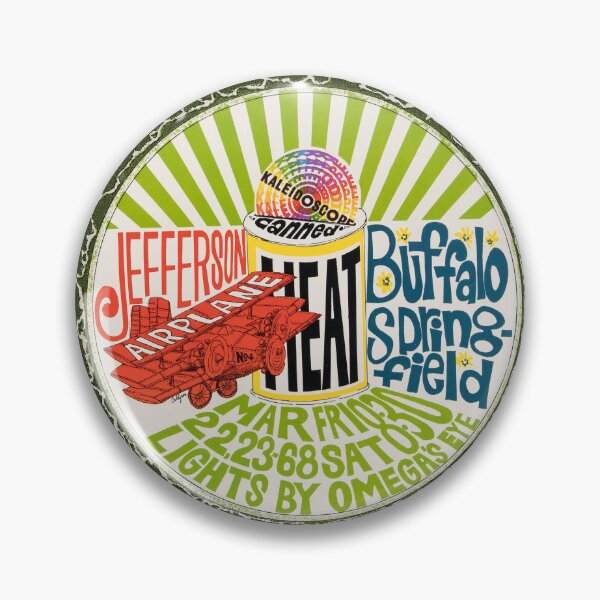 Item preview, Viintage 1968 psychedelic concert poster Jefferson Airplane designed and sold by colliophoto.