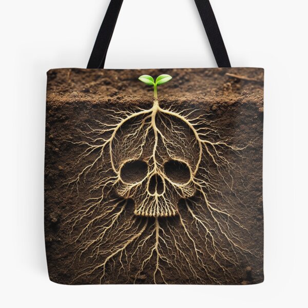 Item preview, Small Green Plant with Skull-Shaped Roots designed and sold by Blink Art Studio.
