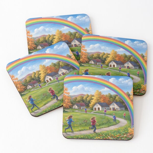 Item preview, Chasing Joy Beneath the Rainbow designed and sold by Delemore Art.