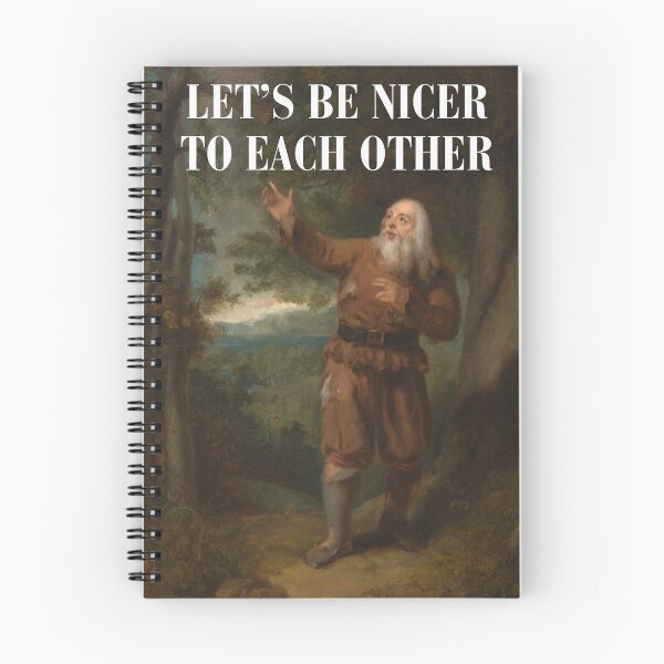 Artikelvorschau, Let's Be Nicer - Historische Kunst mit positiver Botschaft entworfen und verkauft von KociDesigns.