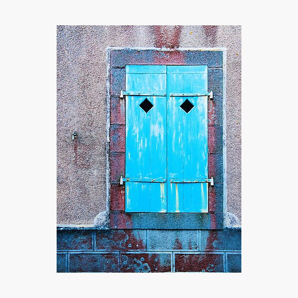 Aperçu de l'œuvre Volets bleus créée et vendue par Zolachrome Photography.