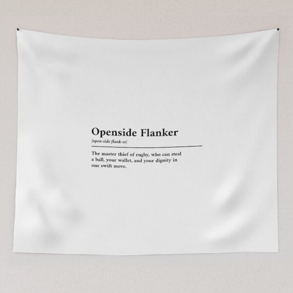Item preview, Openside Flanker funny dictionary definition designed and sold by Scrum-Style.