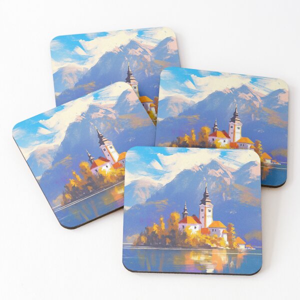 Item preview, World Wonders - Lake Bled designed and sold by ChillinTurtles.