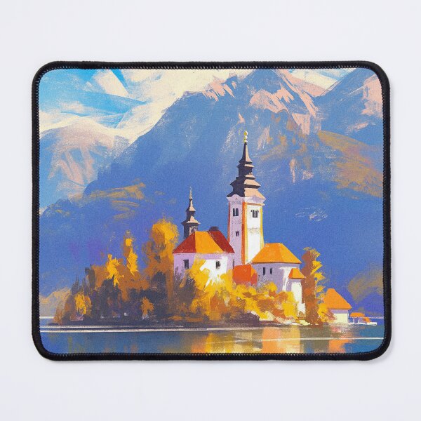 Item preview, World Wonders - Lake Bled designed and sold by ChillinTurtles.