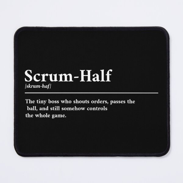Item preview, Scrum-Half funny dictionary definition designed and sold by Scrum-Style.
