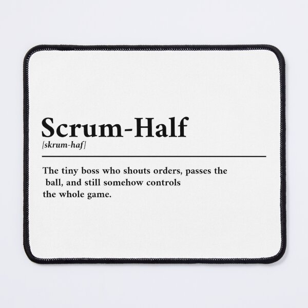 Item preview, Scrum-Half funny dictionary definition designed and sold by Scrum-Style.