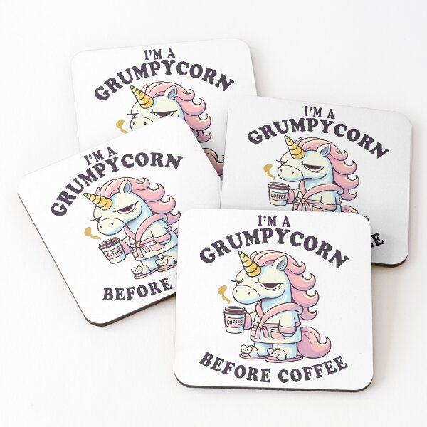 Item preview, I'm A Grumpycorn Before Coffee - Funny Unicorn Coffee  designed and sold by Shirt-Face.