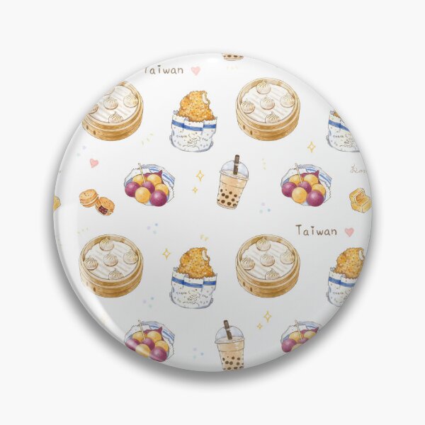 Item preview, Taiwan Street Foods 台灣美食印花 - 夜市小吃篇 Night Market, Bubble tea, Chicken Steak, Xiao Long Bao, Wheel Cake designed and sold by Rose Chiu.
