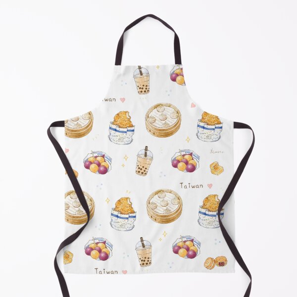 Item preview, Taiwan Street Foods 台灣美食印花 - 夜市小吃篇 Night Market, Bubble tea, Chicken Steak, Xiao Long Bao, Wheel Cake designed and sold by Rose Chiu.