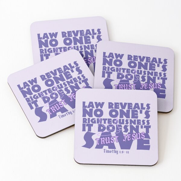 Item preview, Law reveals no one's righteousness it doesn't save, trust Jesus designed and sold by Peerless-Prime.