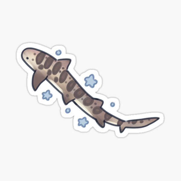 Item preview, Cute Leopard shark art  designed and sold by Artofmayara.