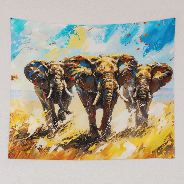 Item preview, Elephants on the Open Plains designed and sold by AM FineArtPrints.