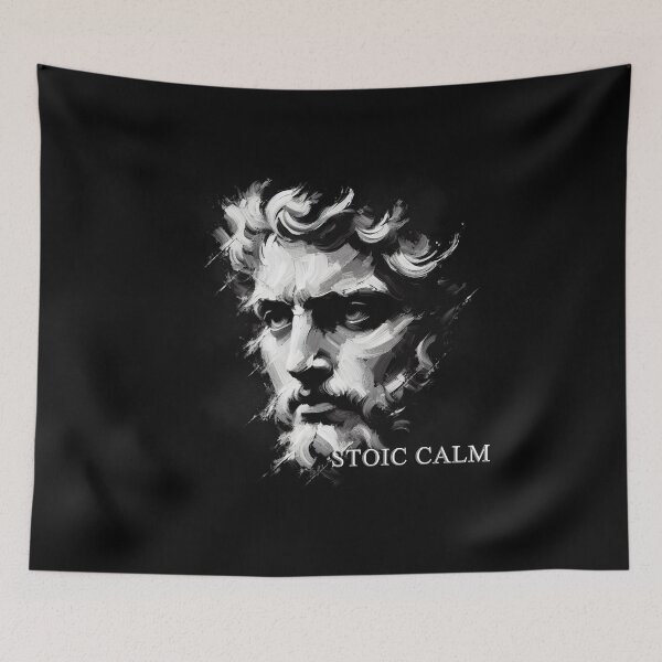 Item preview, Stoic calm, Stoic peace, inner peace, stoic philosophy, emotional balance, contemplation designed and sold by CrisMor-Art.