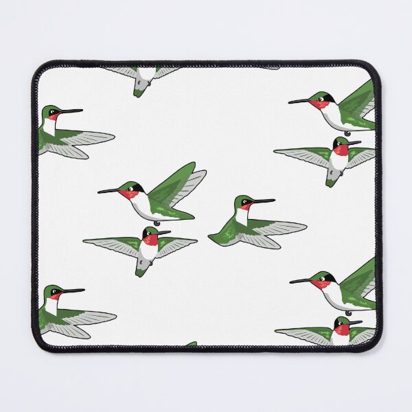 Item preview, Hummingbird Ruby-Throated Bird Flying Sticker Set designed and sold by SUPERHERON.