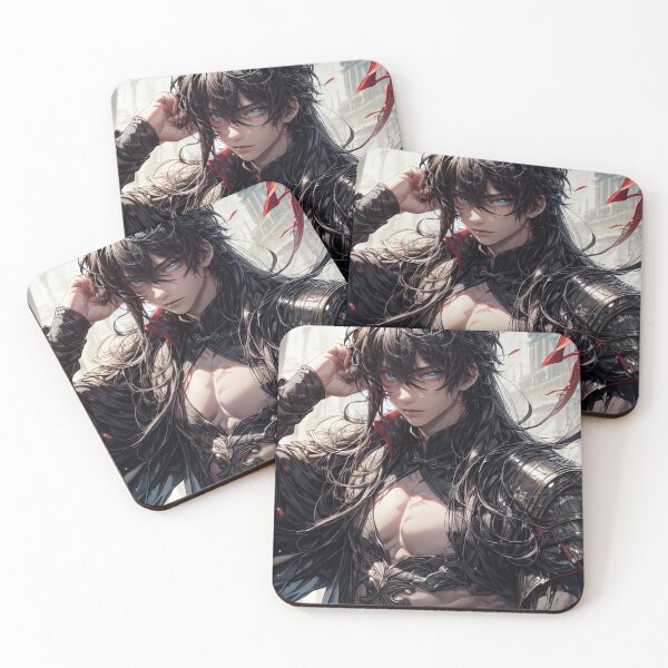Item preview, Anime samurai male warrior portrait art designed and sold by TheArtistOf2022.