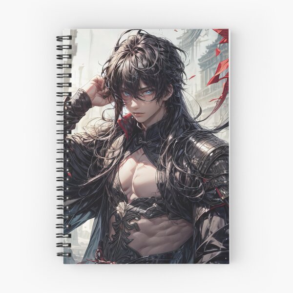 Item preview, Anime samurai male warrior portrait art designed and sold by TheArtistOf2022.