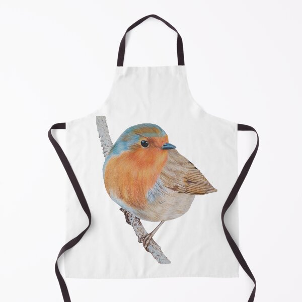 Item preview, Cute robin bird realistic drawing print designed and sold by CreativelySophG.