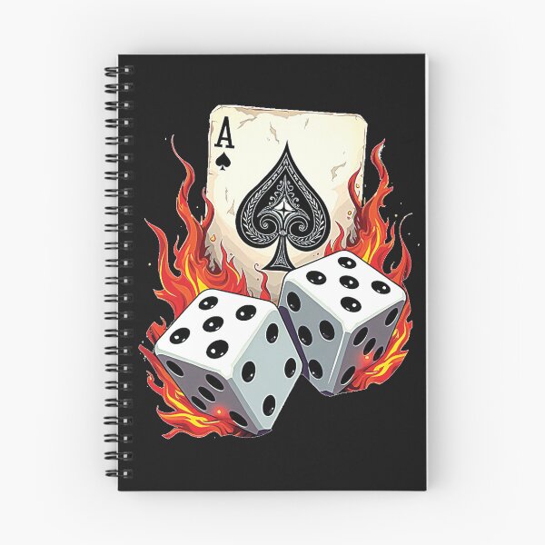 Item preview, Flaming Dice and Ace designed and sold by OleOleStore.