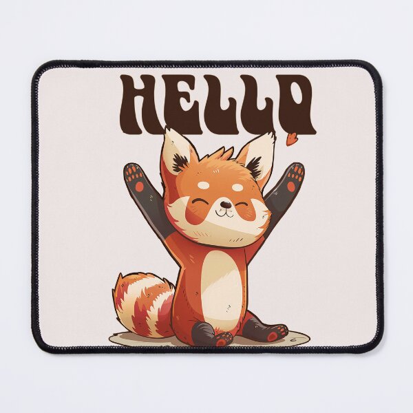 Item preview, Red panda says hello designed and sold by WBoss11.