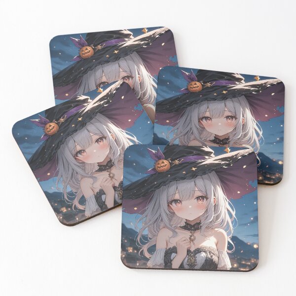 Item preview, Witch anime girl portrait art designed and sold by TheArtistOf2022.