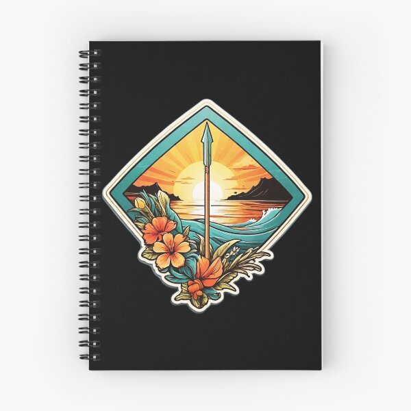 Item preview, Surf Design Spear on a Beach with Hawaii Orchids designed and sold by NautiChic.