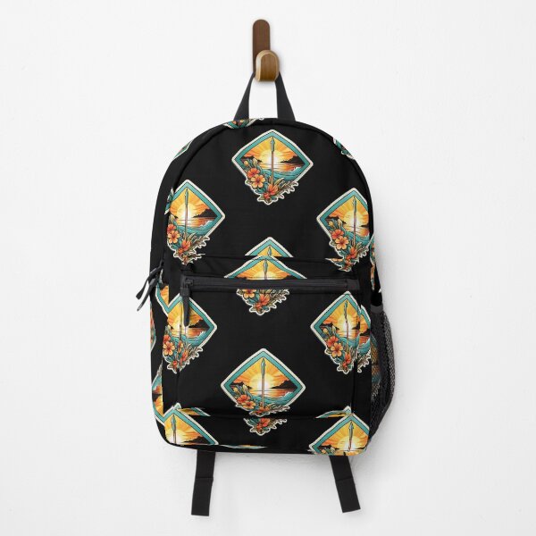 Item preview, Surf Design Spear on a Beach with Hawaii Orchids designed and sold by NautiChic.