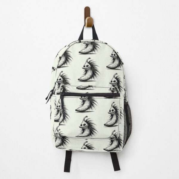 Item preview, Black and White Banana Monster - Scruffy Creature designed and sold by Blink Art Studio.