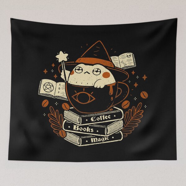 Item preview, Cute Witch Frog Coffee Books Magic designed and sold by xMorfina.