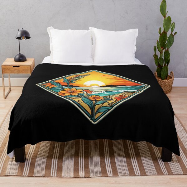 Item preview, Hawaii Orchids Sunset by the Ocean Geometric Shape designed and sold by NautiChic.
