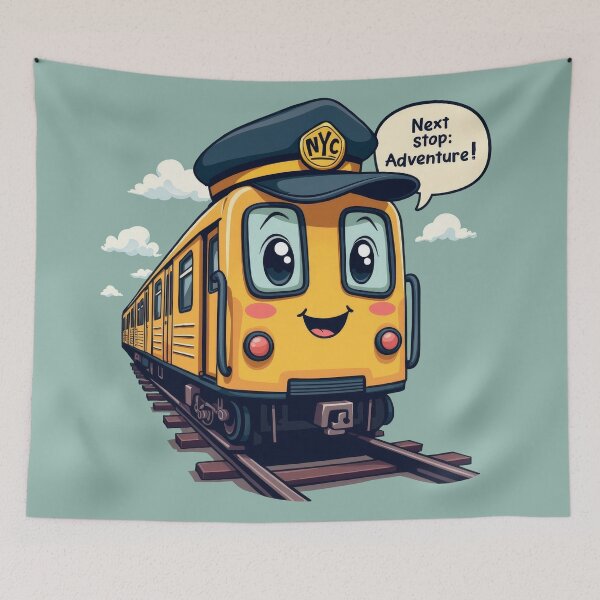 Item preview, Cute NYC Subway Cartoon for Kids - Back to School Adventure designed and sold by MayaDelaye.