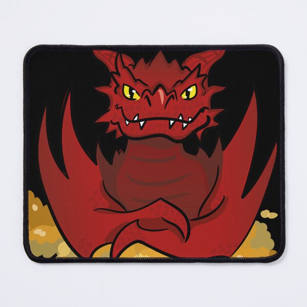 Artikelvorschau, Roter Drache Smaug und Schatz im einsamen Berg entworfen und verkauft von NaiBalin.