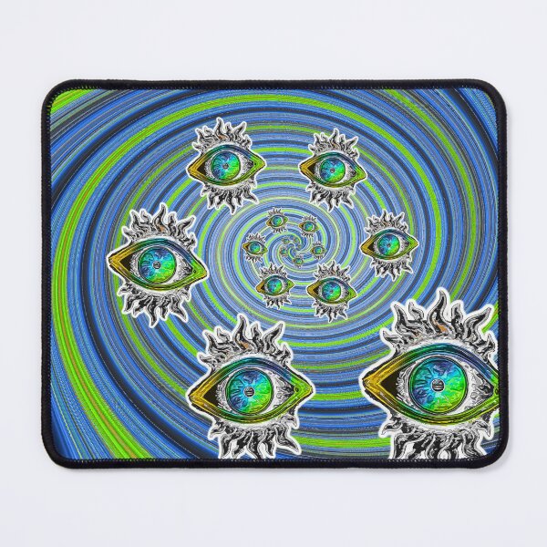 Item preview, FlamingEyeVortex-Green designed and sold by Klaus Bremner (Autotelic Art).