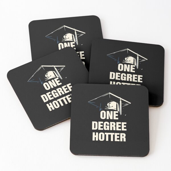 Item preview, One Degree Hotter Shirt - 2024 College Grad - Graduation Gift - College Graduation - Graduation Cap - College Student Sticker designed and sold by SixtyOneDesign.