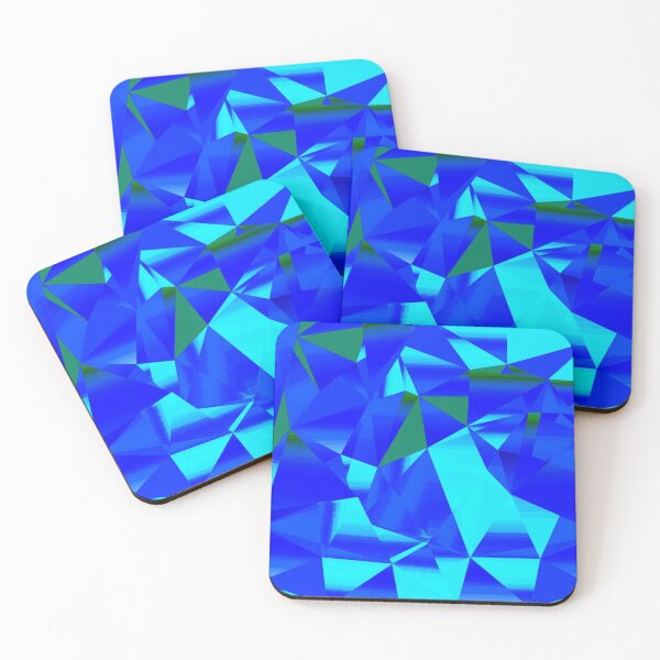 Item preview, COLOURFUL ABSTRACT ART PRINT, BLUE, GREEN designed and sold by larissa-myrie.