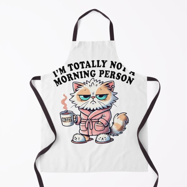 Item preview, I'm Totally Not A Morning person - Funny Cat Coffee Lover designed and sold by Shirt-Face.