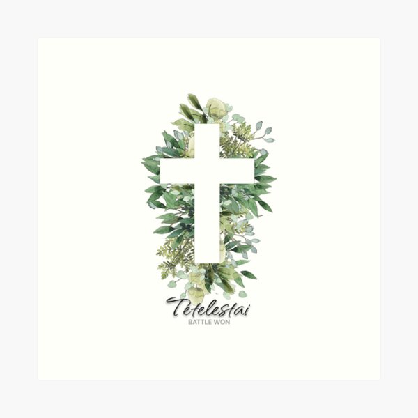 Artikel-Vorschau von τετέλεσται (tetelestai) – Isho, (Jesus) letzte Worte, designt und verkauft von fluidwatercolor.