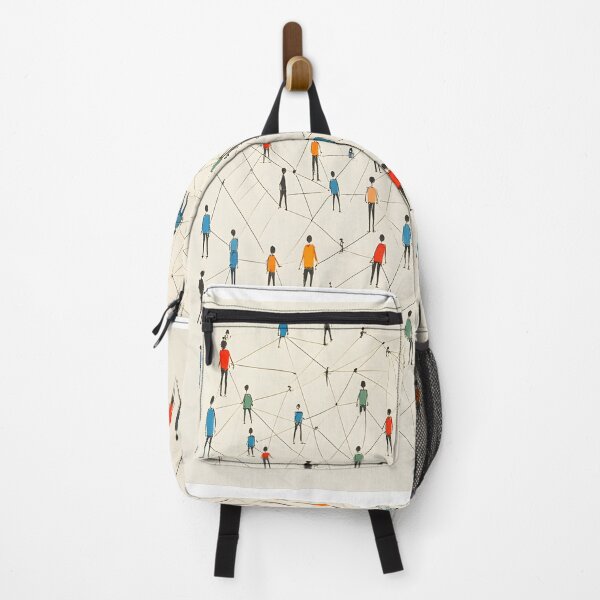 Item preview, Large group of simple people shapes connected by lines designed and sold by JsKpY.