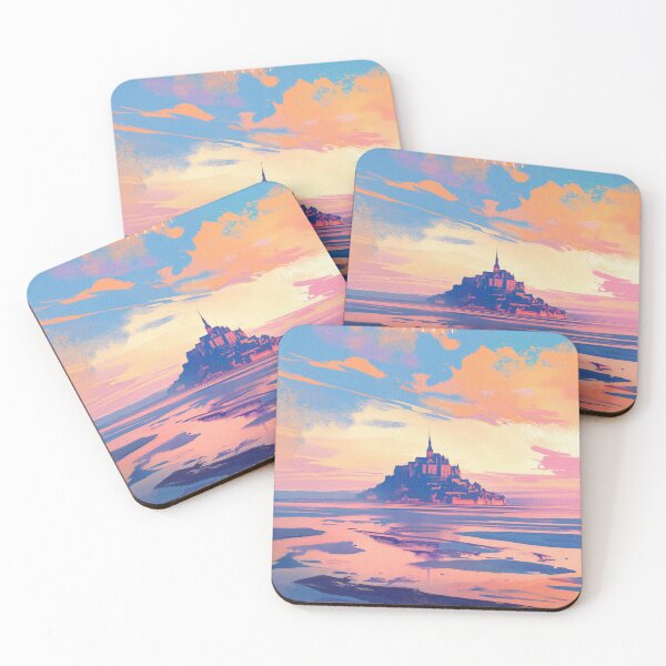 Item preview, World Wonders - Mont Saint-Michel Reflections designed and sold by ChillinTurtles.