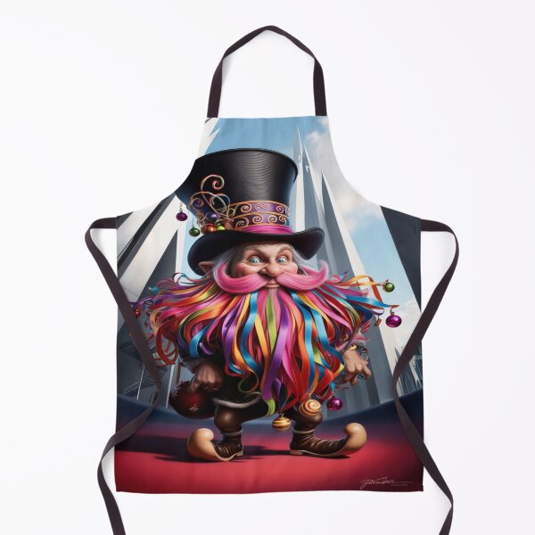Item preview, A whimsical dwarf with a long, flowing beard. designed and sold by Cherryblossom50.
