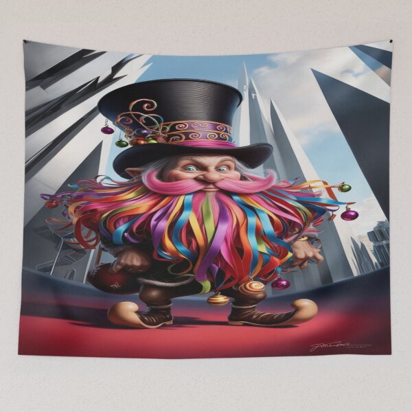 Item preview, A whimsical dwarf with a long, flowing beard. designed and sold by Cherryblossom50.
